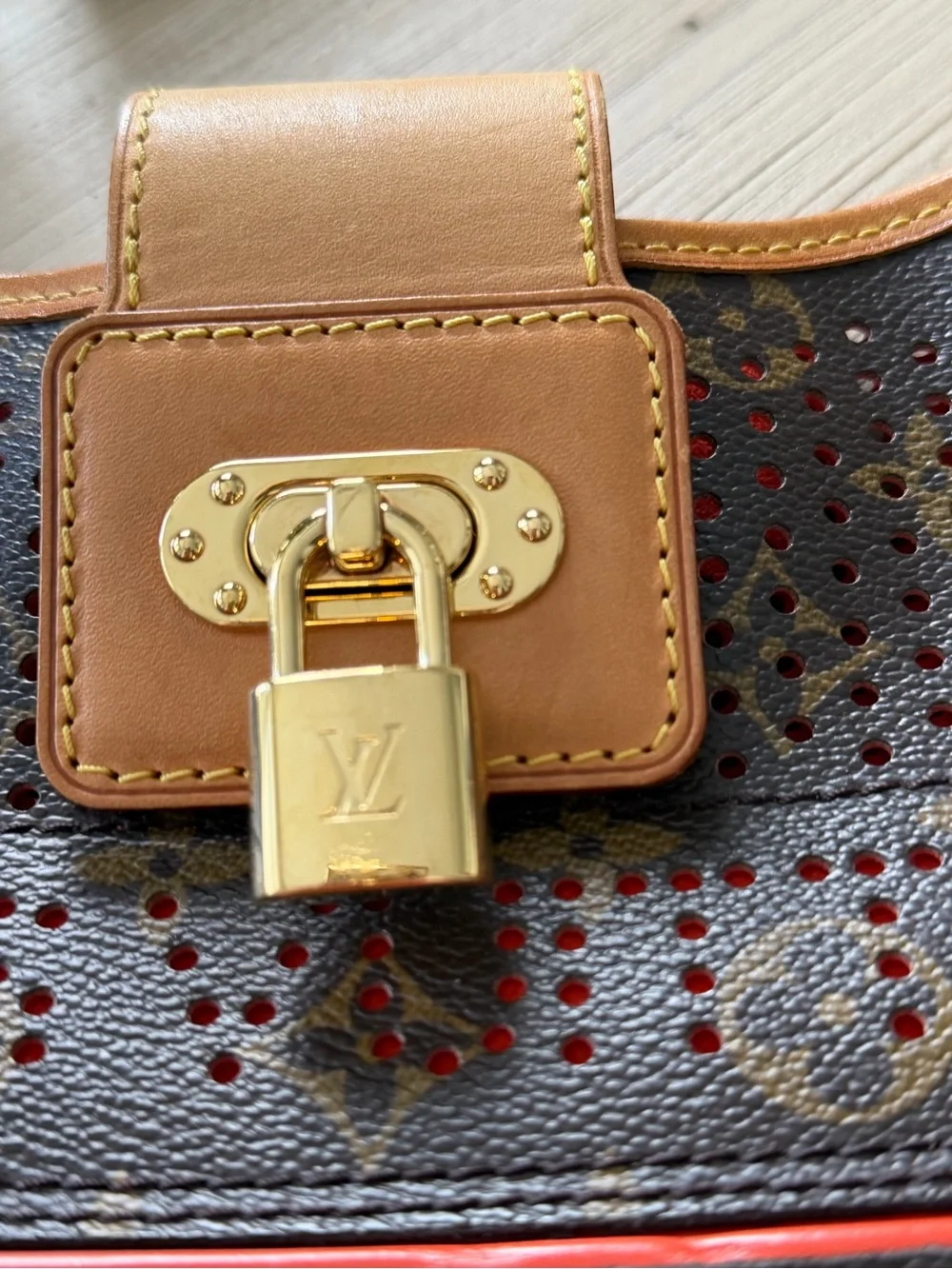 Louis Vuitton Monogram Perforated orig purchased from Von Maur trunk show